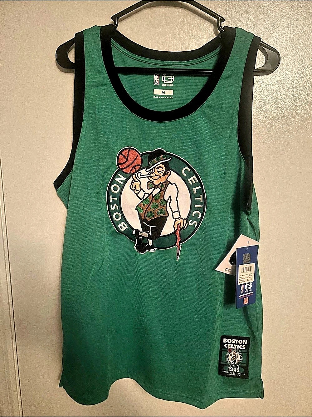 Ultra Game Jayson Tatum Boston Celtics #7 jersey Green & Black Medium